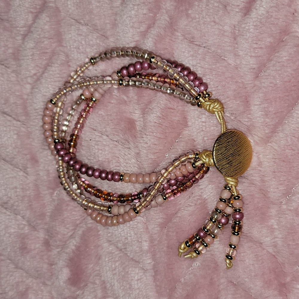Pink Beaded bracelet